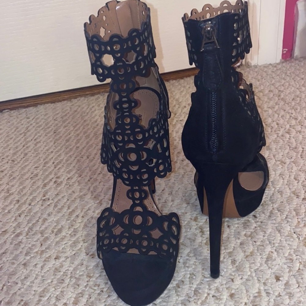Alaïa Cage Platform Sandals